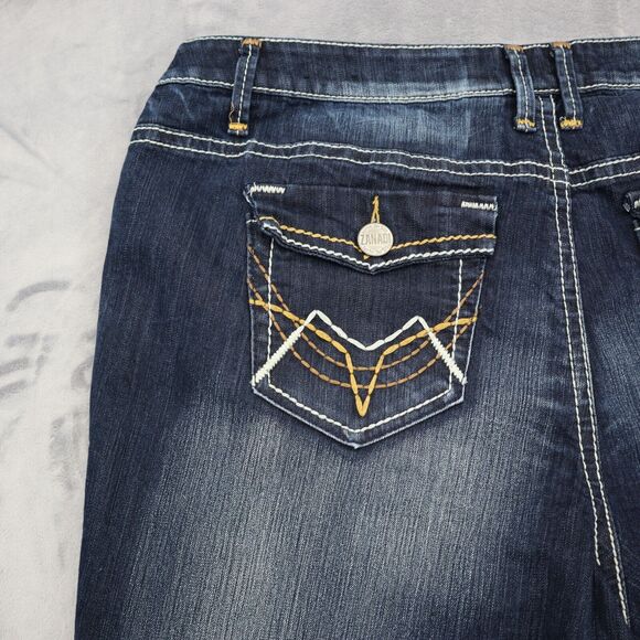 Zanadi Shorts Women 24 Blue Denim Casual Outdoors Preppy Distressed Bermuda - Picture 11 of 14